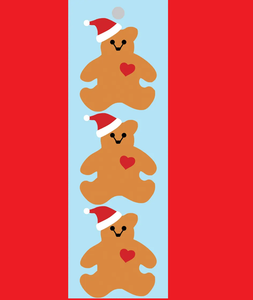 Big Santa Bears Sticker Sheet *NEW!