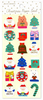 Christmas Icon Stickers with Gold Accents