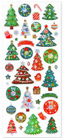 Christmas Trees & Wreaths Drop Stickers