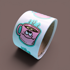 Coffee Sticker From The Roll