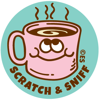 Cup Of Coffee EverythingSmells Scratch & Sniff Stickers *NEW!