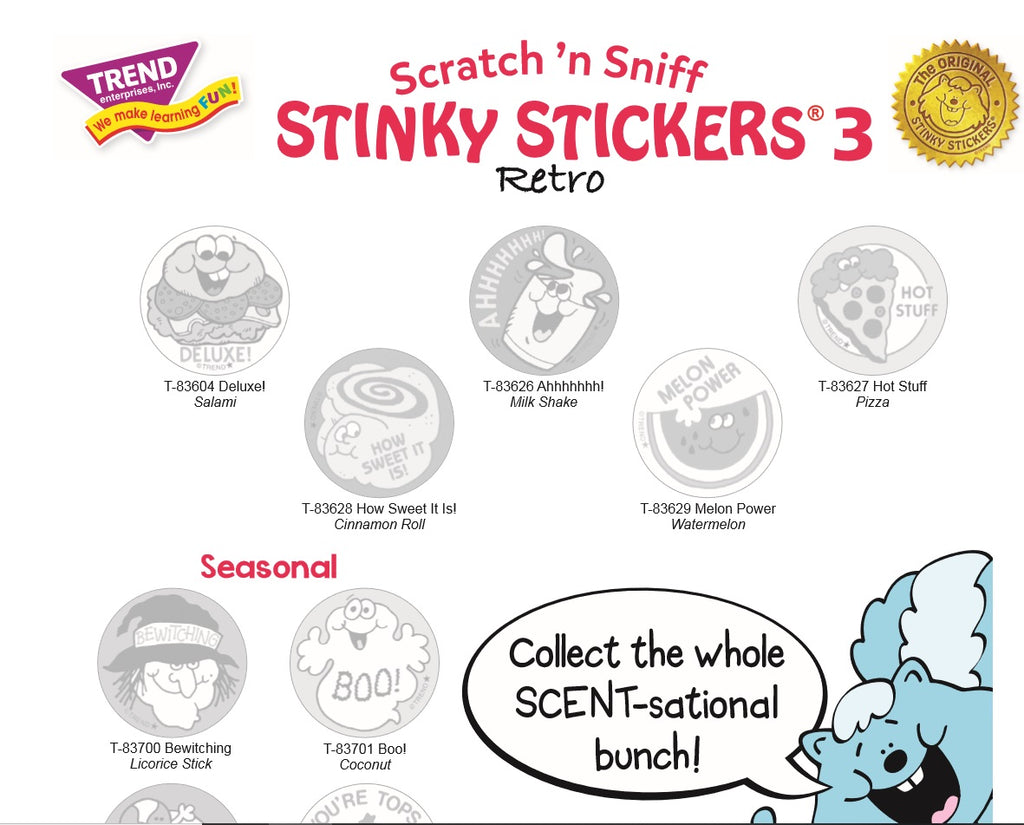 Retro Stinky Stickers Collector Sheet #3 Download