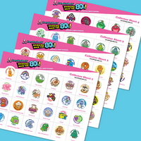 Printed EverythingSmells' Sticker Collector Sheets 1-4 *NEW!