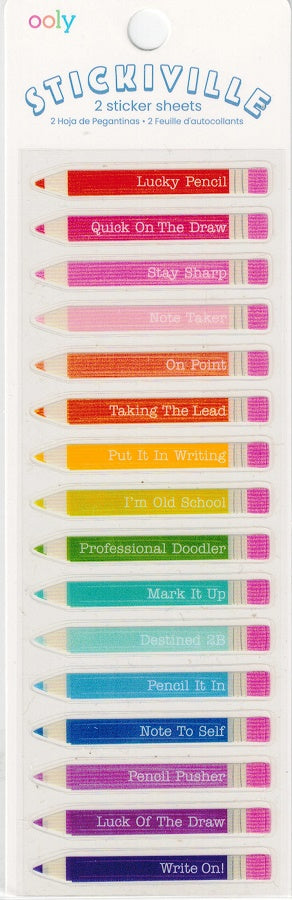 Colored Pencils Vinyl Stickers by Stickiville *NEW!
