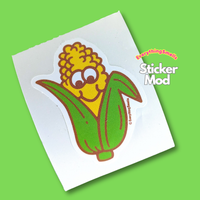 Corn On The Cob Sticker From The Roll *NEW!