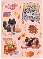 Cozy Cat Stickers *NEW!