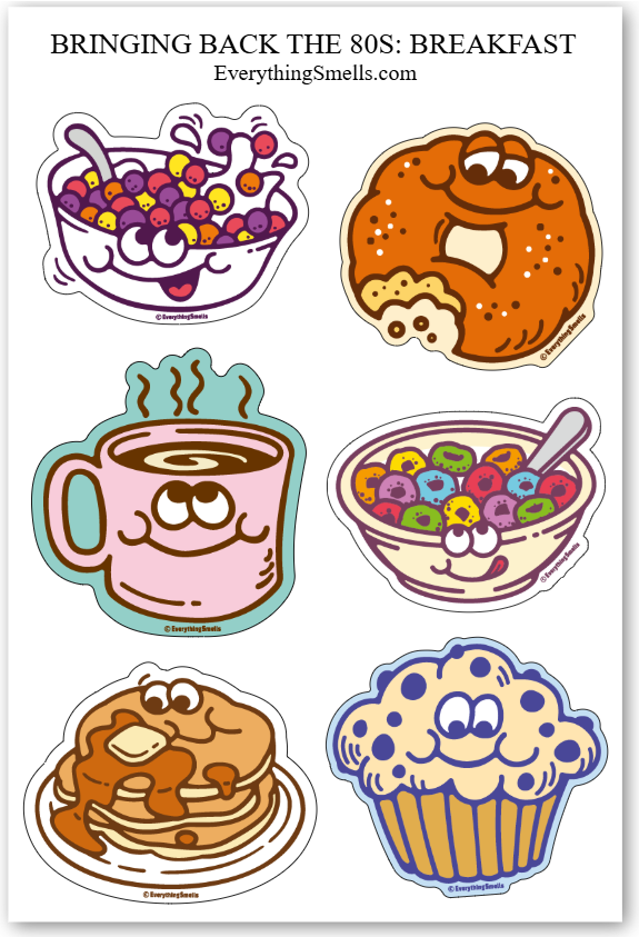 Bringing Back The 80s Breakfast Foods Sticker Sheet by EverythingSmell ...