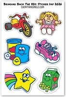 Bringing Back The 80s Sticker Day 2026 Sticker Sheet by EverythingSmells