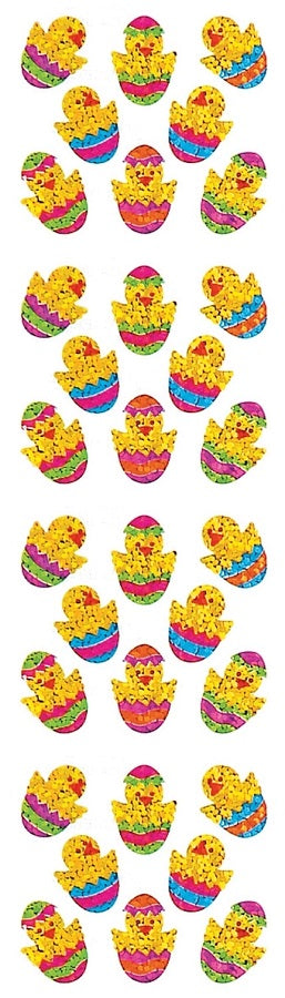Easter Egg Chicks Prismatic Stickers by Hambly *NEW!