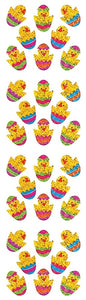Easter Egg Chicks Prismatic Stickers by Hambly *NEW!