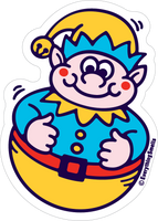 Sparkly Elf Vinyl Sticker by EverythingSmells