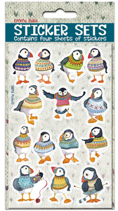 Puffins In Sweaters Sticker Set *NEW