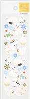 Fuzzy White Winter Animals Felt Stickers *NEW!