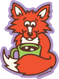 Fox Vinyl Sticker by EverythingSmells