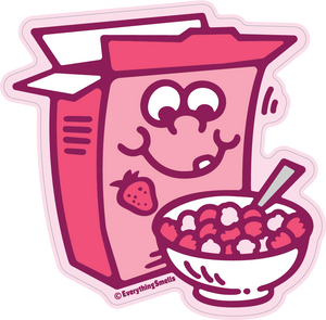 Franken Berry Cereal Vinyl Sticker by EverythingSmells *NEW!