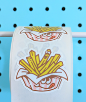 French Fries Sticker From The Roll *NEW!
