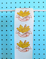 French Fries Sticker From The Roll *NEW!