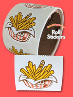 French Fries Sticker From The Roll