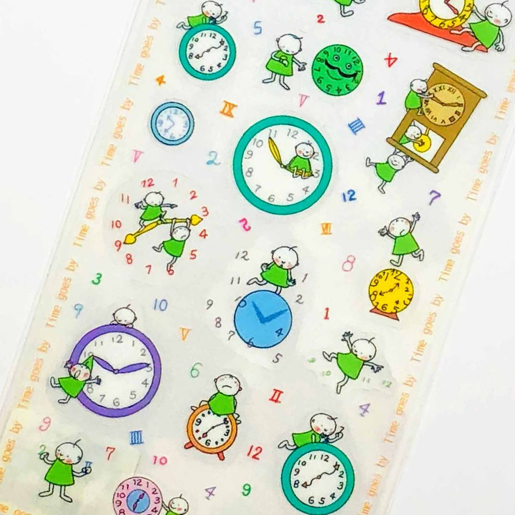 Time Goes By Clear Stickers | EverythingSmells