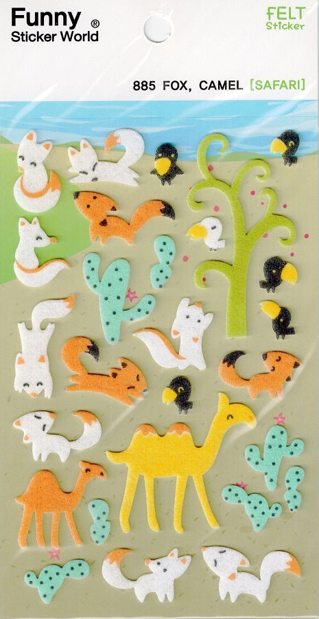 Fuzzy Swan & Duck Stickers by Funny Sticker World