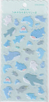 Fuzzy Whales, Sharks, & Dolphin Stickers by Kamio *NEW!