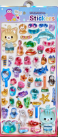 Food & Animal Friends Gem Stickers Plus Keycharm *NEW!