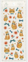 Ginger Cat & Bows Stickers *NEW!