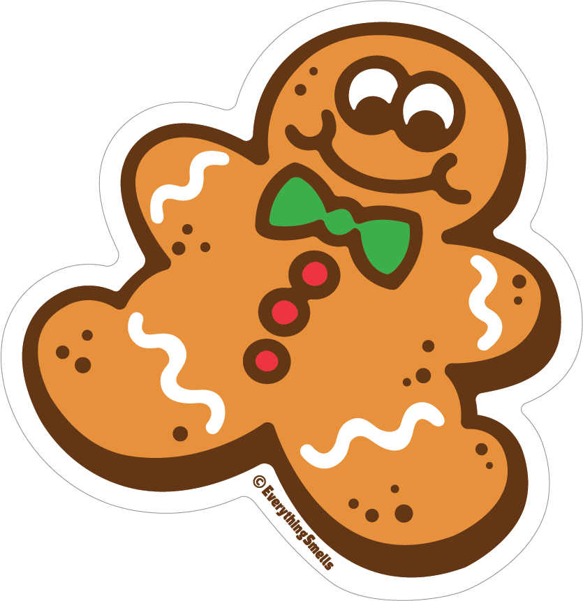 Gingerbread Man Vinyl Sticker by EverythingSmells *Limited-Edition!