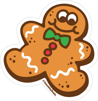 Gingerbread Man Vinyl Sticker by EverythingSmells *Limited-Edition!