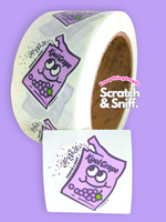 Grape Drink Packet Scratch & Sniff Sticker Roll *NEW!