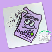 Grape Drink Packet Scratch & Sniff Sticker Roll *NEW!