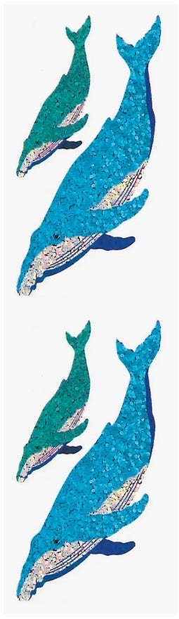 Humpback Whales Prismatic Stickers by Hambly *NEW!