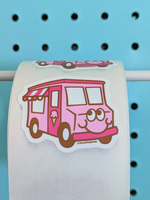 Ice Cream Truck Sticker From The Roll *NEW!