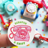 Kiwi Strawberry Telephone EverythingSmells Scratch & Sniff Stickers