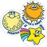 Sun, Moon & Stars EverythingSmells Scratch & Sniff Stickers