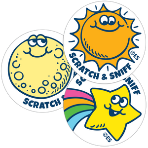 Sun, Moon & Stars EverythingSmells Scratch & Sniff Stickers