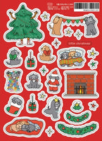 Puppy Christmas Stickers by 9 O'Clock Bonnie