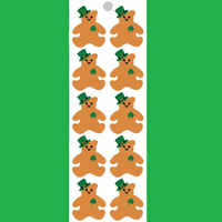 St. Patrick's Day Little Bears Sticker Sheet *NEW!