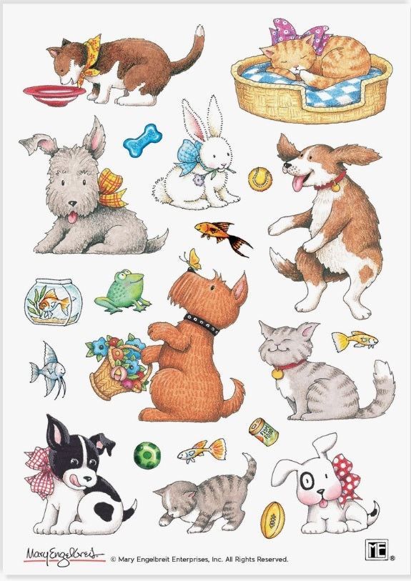 Adorable Pets Stickers by Mary Engelbreit *NEW!