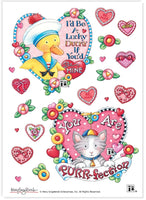 Animal Pals Valentine Stickers by Mary Engelbreit *NEW!