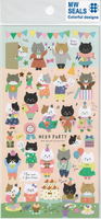 Cat Party Stickers by Mind Wave