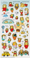 Gorogoro The Cat On Holiday Stickers by Mind Wave *NEW!