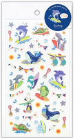 BUY 1 GET 1 FREE! Surfing Sea Critters Stickers