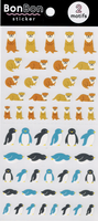 Otter & Penguin Stickers by Mind Wave