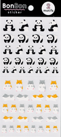 Panda & Hamster Stickers by Mind Wave