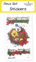 Merry Christmas Wreath Stickers by Suzy's Zoo *NEW!
