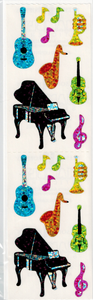 Musical Instruments Prismatic Stickers by Hambly *NEW!