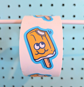 Orange Cream Popsicle Sticker From The Roll *NEW!