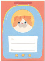 Orange Tabby Cat In Carrier Letter Set