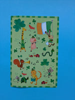Vintage AGC St. Patrick's Day Animals Sticker Sheet